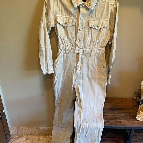 Nasty Gal Utility Jumpsuit denim Bollersuit NWT - Picture 1 of 5